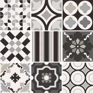 PATCHWORK B&W MIX