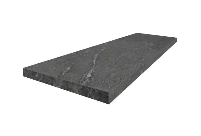 ЛУГАНО ГРАФИТ СТУПЕНЬ УГЛОВАЯ ЛЕВАЯ